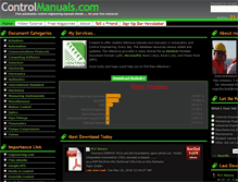Tablet Screenshot of controlmanuals.com